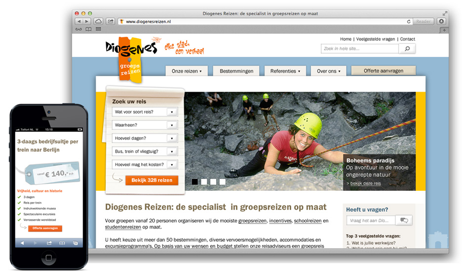 diogenes responsive website